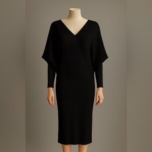 Banana Republic Black Long Sleeve Knit Dress NWOT